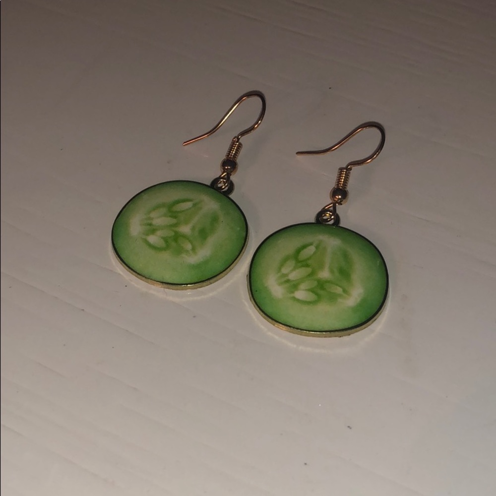 Cucumber earrings
